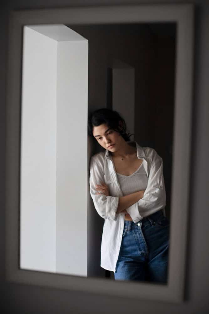 Young woman dealing with depression